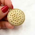 Load image into Gallery viewer, DP406. Diamond Sterling Silver Round Pendant