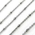 Load image into Gallery viewer, Oxidized Sterling Silver Satellite Chain
