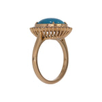 Load image into Gallery viewer, CR97303TQ13X10. 18K Solid Gold Turquoise Ring