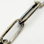 Load image into Gallery viewer, Buy Oxidized Sterling Silver Flat Paperclip Chain