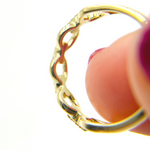 Load image into Gallery viewer, 14K Solid Gold Diamond Chain Ring.