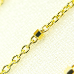 Load image into Gallery viewer, 14K Solid Yellow Gold Cube Satellite Chain by Foot