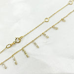 Load image into Gallery viewer, NT401869. 14K Solid Gold Diamond Dangle Necklace