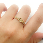 Load image into Gallery viewer, 14K Solid Gold Heart Diamond Ring.