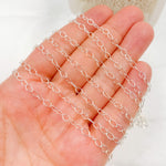 Load image into Gallery viewer, Silver Cable Oval Link Chain