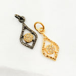 Load image into Gallery viewer, Diamond Sterling Silver Drop Pendant