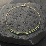 Load image into Gallery viewer, NFL70815. 14K Solid Gold Diamond and Gemstone Dangle Necklace