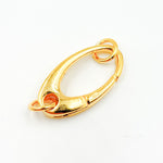 Load image into Gallery viewer, Gold-plated Sterling Silver Oval Clasp