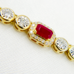 Load image into Gallery viewer, NK401314. 14K Solid Gold Diamond and Gemstone Necklace