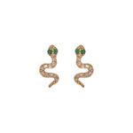 Load image into Gallery viewer, EFB53759. 14K Solid Gold Diamond and Gemstone Earrings