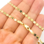 Load image into Gallery viewer, 14K Solid Gold Diamond Cut Marina Chain