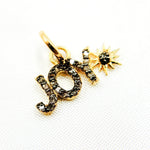 Load image into Gallery viewer, DC999. Diamond Sterling Silver 'JOY' Pendant