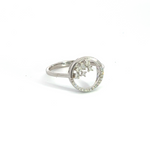 Load image into Gallery viewer, 14K Solid White Gold Circle Ring.