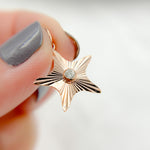 Load image into Gallery viewer, 14K Rose Gold Diamond Star