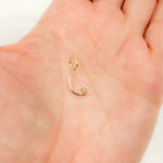 Load image into Gallery viewer, 14K Solid Gold Moon & Star Charm with Gemstone