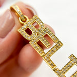Load image into Gallery viewer, DP580. Diamond Sterling Silver Believe Pendant