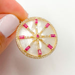 Load image into Gallery viewer, Gold Round Star Pendants