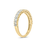 Load image into Gallery viewer, 14K Solid Gold Width Half Eternity Band Ring.