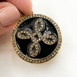 Load image into Gallery viewer, Silver Round Enamel Pendants