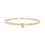 Load image into Gallery viewer, DBG00058. 14K Solid Gold Diamond Bangle