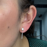 Load image into Gallery viewer, EFI52161. 14k Solid Gold Diamond Dangle Studs