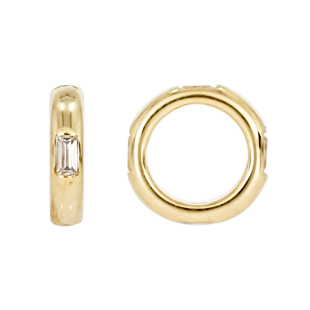 CMA00101. 14K Solid Gold Diamond Ring Charm