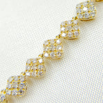 Load image into Gallery viewer, NK401360. 14K Solid Gold Diamond Squares Necklace