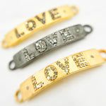 Load image into Gallery viewer, DC511. Diamond & Sterling Silver Long Love Connector