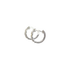 Load image into Gallery viewer, 14k Solid Gold Baguette Hoops. EHD57037
