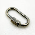 Load image into Gallery viewer, DC603. Sterling Silver Oval Carabiner Clasp