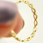 Load image into Gallery viewer, 14K Solid Gold Waves Ring
