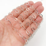 Load image into Gallery viewer, Sterling Silver Flat Oval Cable Chain