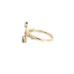 Load image into Gallery viewer, 14k Solid Gold Diamond and Blue Sapphire Ring.