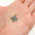Load image into Gallery viewer, Buy Now Diamond Sterling Silver Flower Charm