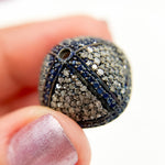 Load image into Gallery viewer, DC751. Diamond & Sterling Silver Bead Cap.