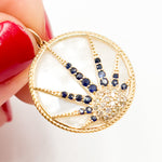 Load image into Gallery viewer, 14K Gold Sun Pendants
