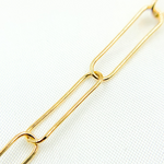 Load image into Gallery viewer, Y79GP. Gold Plated 925 Sterling Silver Paperclip Chain