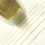 Load image into Gallery viewer, 14K Solid Gold Flat Cable Link Chain