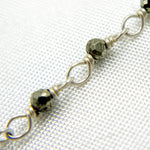 Load image into Gallery viewer, PYR71. Pyrite 925 Sterling Silver Wire Chain