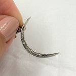 Load image into Gallery viewer, DP1006. Diamond Sterling Silver Moon Pendant