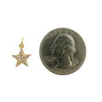 Load image into Gallery viewer, 14K Gold with Diamonds Star Shape Charm. GDP10