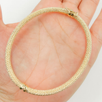 Load image into Gallery viewer, Bangle9. 14K Gold Textured Bangle