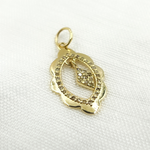 Load image into Gallery viewer, 14K Solid Gold Diamond Organic Charm. GDP468