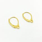 Load image into Gallery viewer, Gold Plated 925 Sterling Silver  Lever Back Ear Wire. GPEW1
