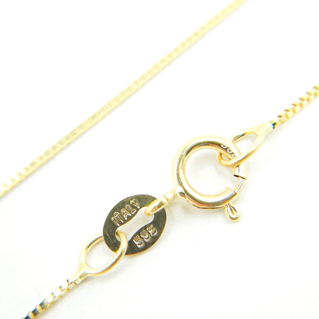 14K Solid Gold Box Chain