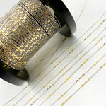 Load image into Gallery viewer, 14K Solid Gold Satellite Bar Chain
