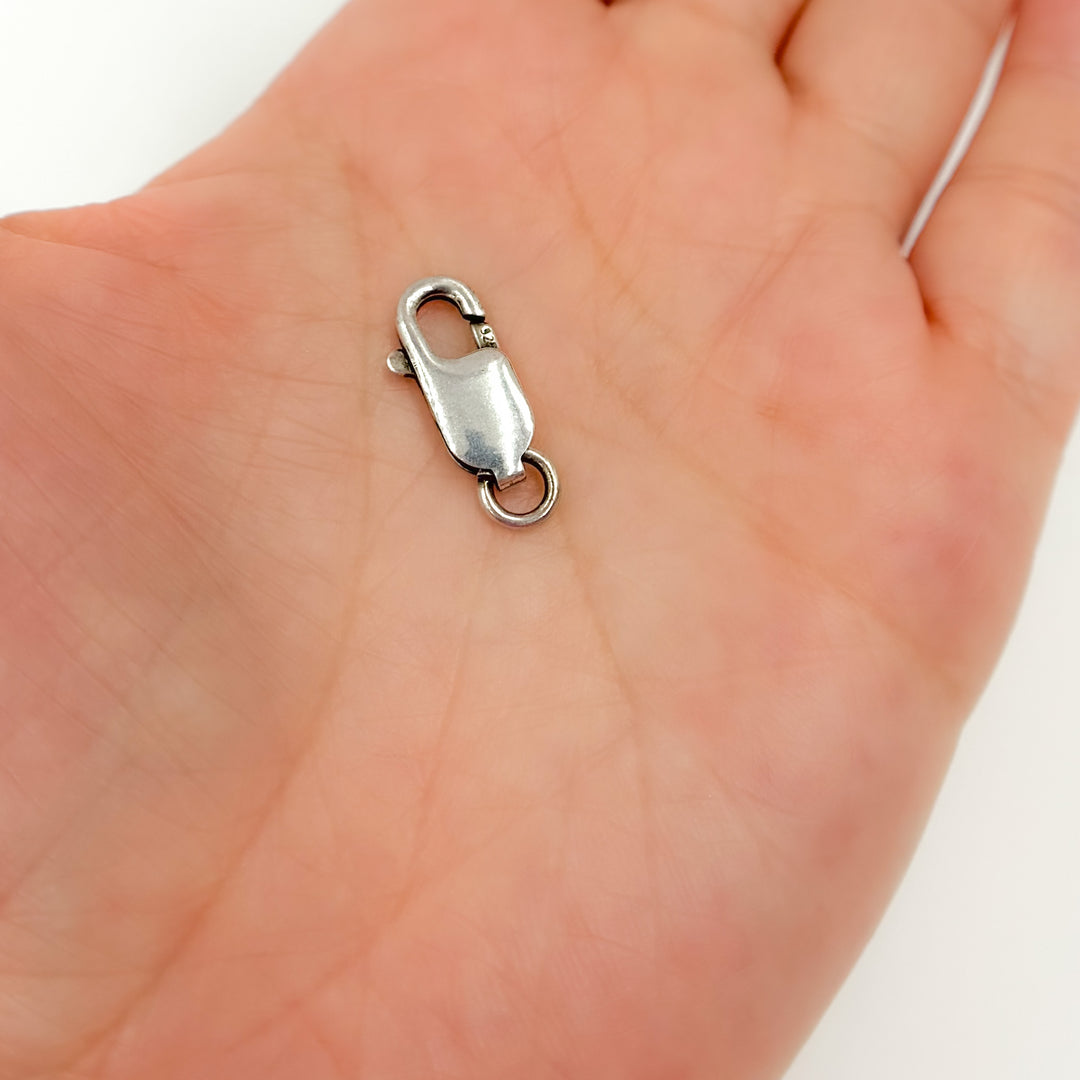 Shop 16MM Oxidized Sterling Silver Lobster Clasp