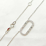 Load image into Gallery viewer, NT403731. 14K Solid Gold Rectangular Shaped Diamond Necklace