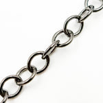 Load image into Gallery viewer, Rhodium Sterling Silver Round Link Chain