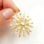 Load image into Gallery viewer, Diamond Sterling Silver Star Pendant with Gemstone